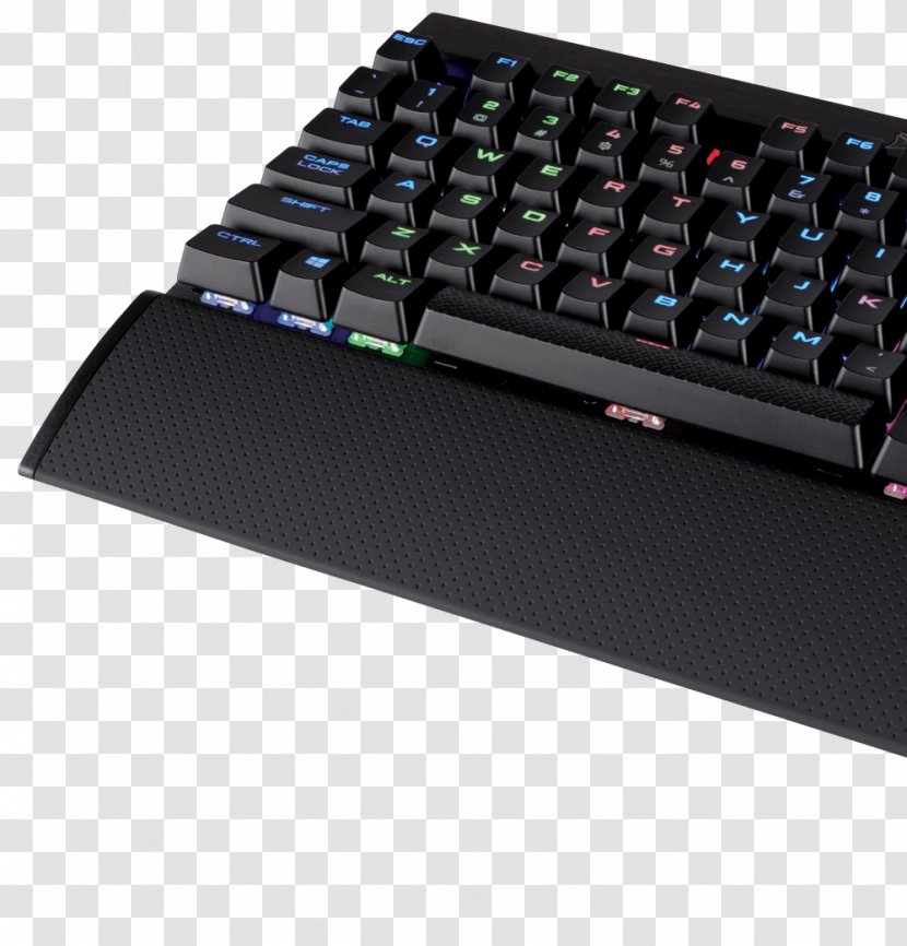 Computer Keyboard Corsair Gaming K65 LUX RGB Compact Mechanical Anglais UK Cherry Components - Rgb Rapidfire Mx Speed Transparent PNG