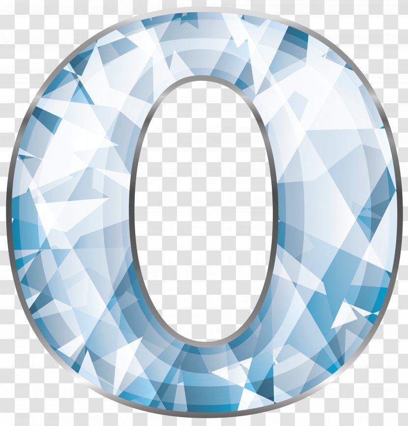 0 Clip Art - Product - Crystal Number Zero Clipart Image Transparent PNG