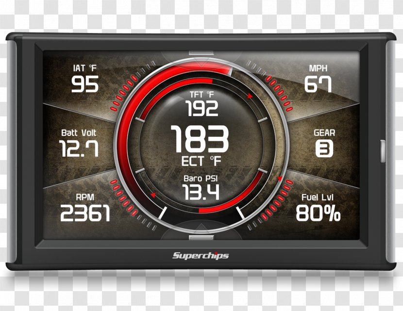 Superchips 2003-2014 Jeep Gas TrailDash2 42050 Car Wrangler - Display Device - Interface Demonstration Transparent PNG