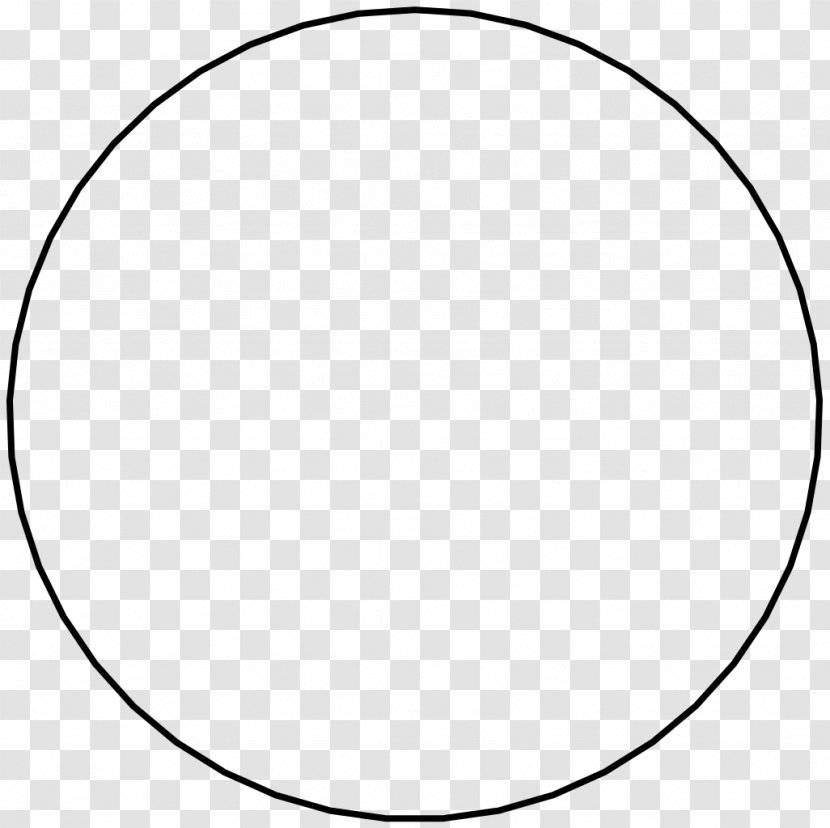 Icosagon Regular Polygon Circle Geometry - White Transparent PNG