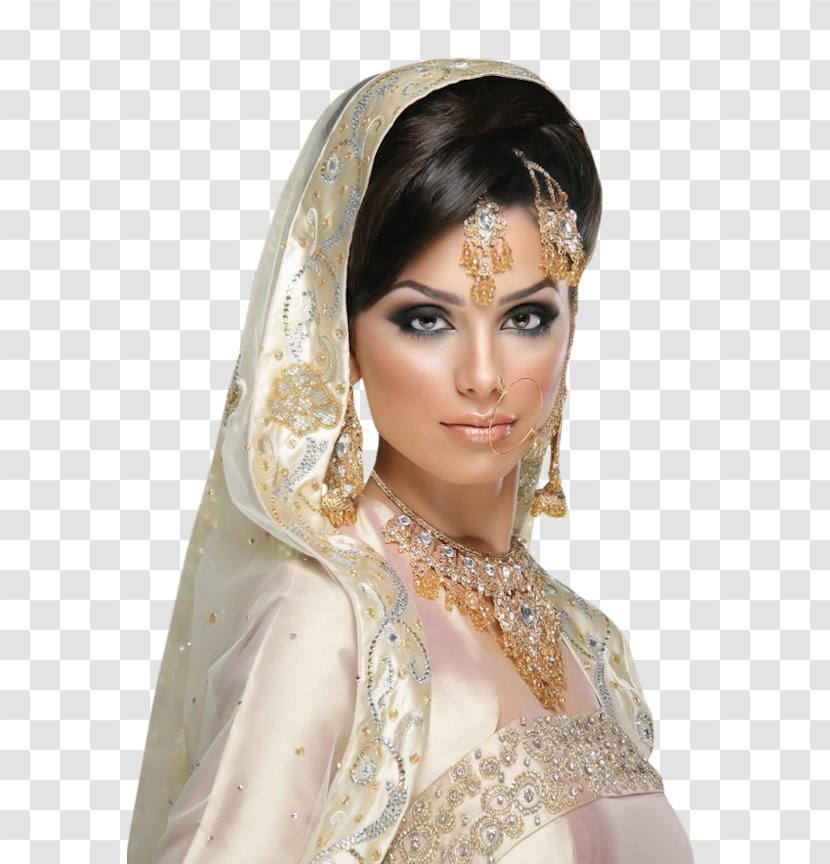 Bride India Wedding Marriage Sari - Model Transparent PNG