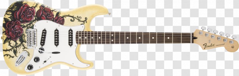 Acoustic-electric Guitar Fender Stratocaster Fingerboard - Cartoon - Electric Transparent PNG