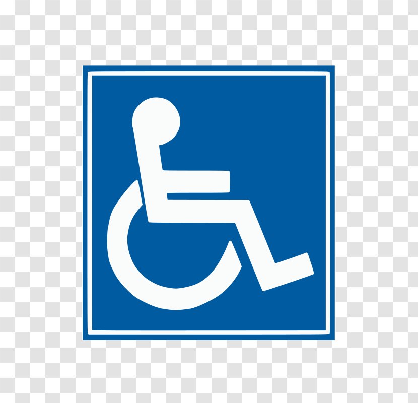 Disabled Parking Permit Disability Accessibility Sign Clip Art - Symbol - Wheelchair Transparent PNG