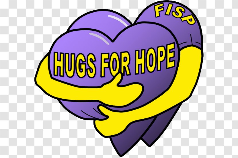 Yellow Logo Suicide Purple Clip Art - Flower - Hug Spring Transparent PNG