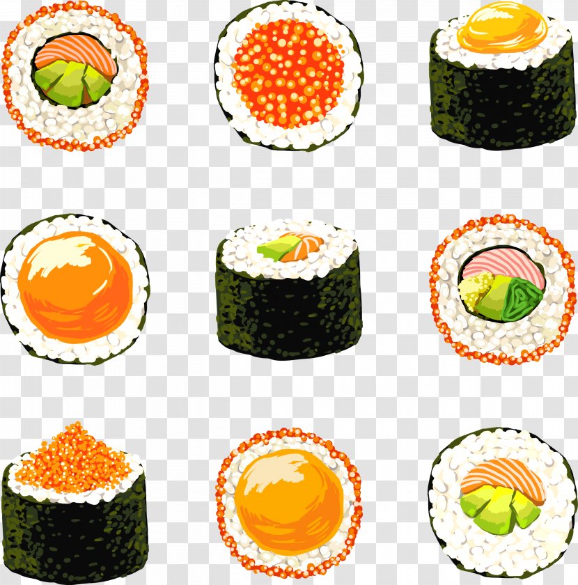 California Roll Sushi U0633u0648u0634u06ccu200cu06ccu0627 - Cuisine - All Kinds Of Color Creative Transparent PNG