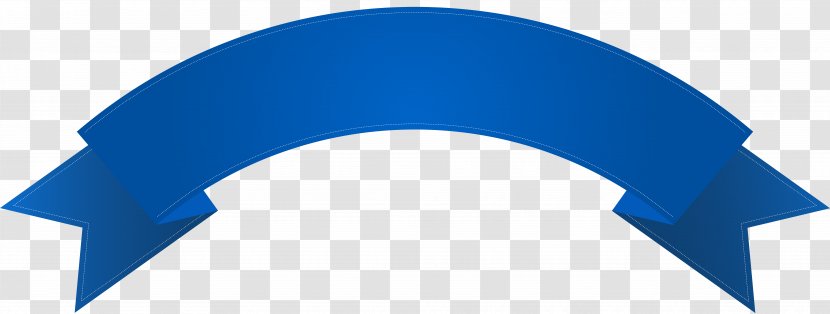 Web Banner Clip Art - Poster - Blue Ribbon Transparent PNG