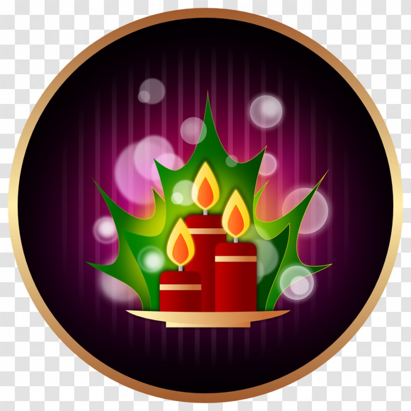 Christmas Tree Candle - Advent - Ornament Transparent PNG