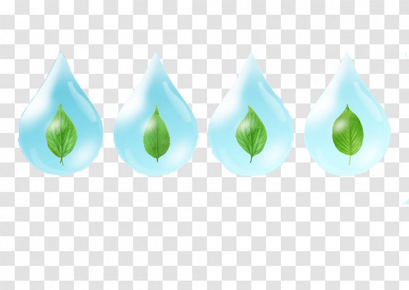 Green Drop Leaf - Designer - Drops Leaves Transparent PNG
