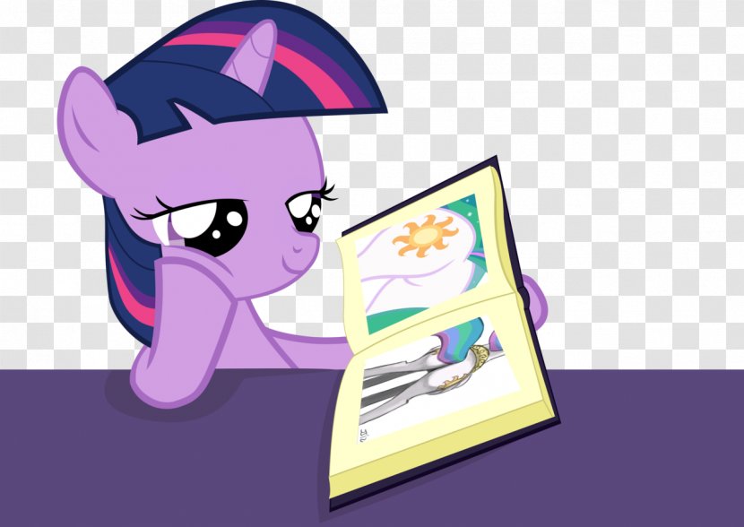 Twilight Sparkle My Little Pony Rarity Rainbow Dash - Flower - Reading Books Transparent PNG