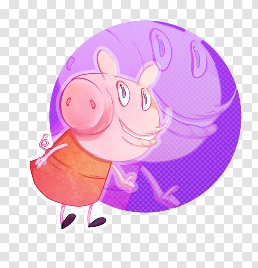 Animal Character Clip Art - Purple - Wallpaper Peppa Pig Transparent PNG