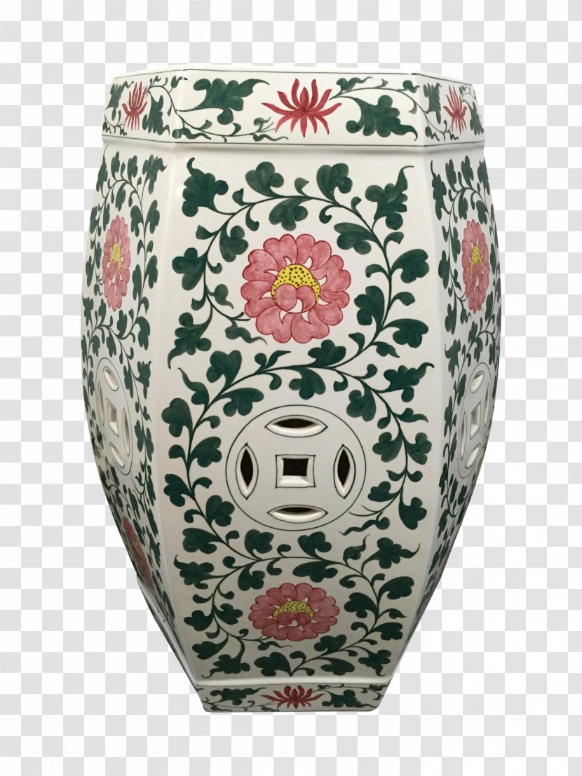 Vase Stool Ceramic Furniture Chairish - Lid - Hand-painted Flowers Decorated Transparent PNG