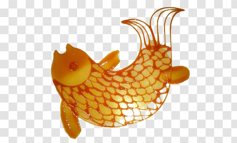 Sugar Painting - Goldfish Transparent PNG