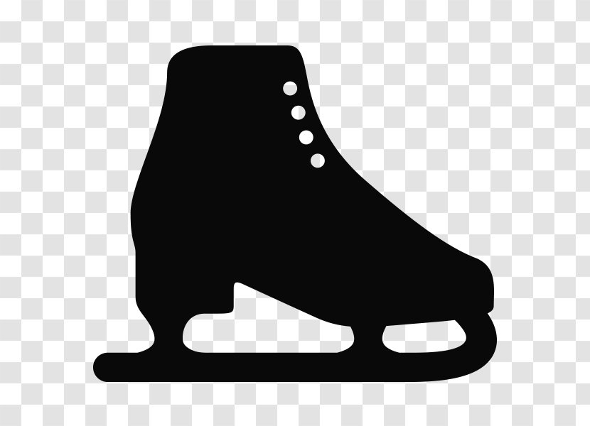 Shoe Black Silhouette White Transparent PNG