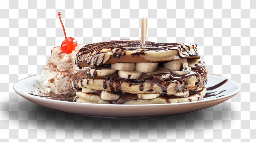 Waffle Pancake Palatschinke Cream Food - Chocolate - Pancakes Transparent PNG