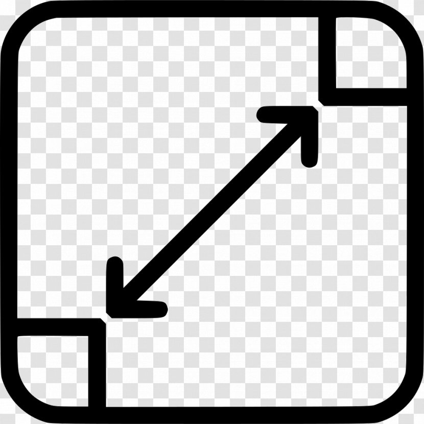 Black And White Rectangle Symbol - Zooming User Interface - Csssprites Transparent PNG