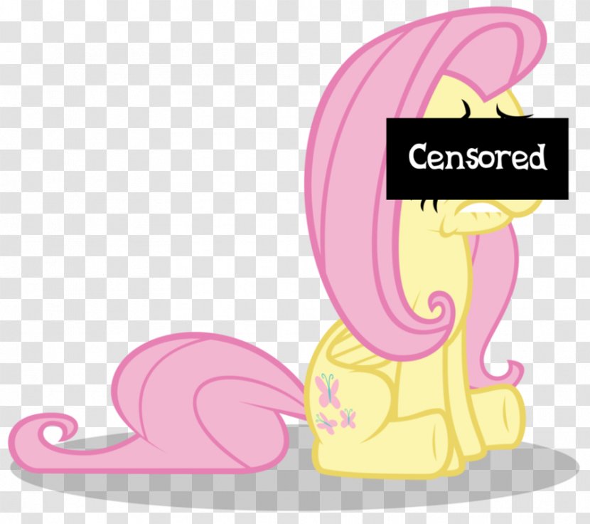 My Little Pony: Friendship Is Magic Fandom Fluttershy Cutie Mark Crusaders - Pony - Censored Sign Transparent PNG