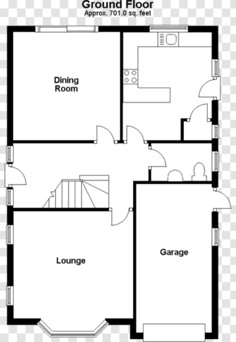 Floor Plan The Madison Studios House - Black Transparent PNG