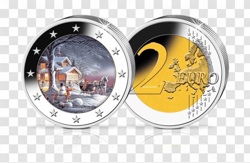 Euro Coins 2 Commemorative Coin Transparent PNG