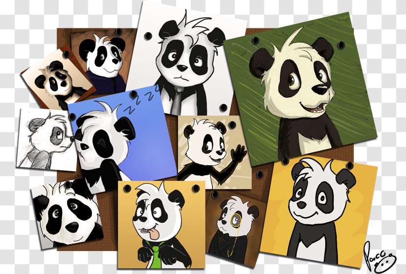 Giant Panda Animated Cartoon Font - Avatar Transparent PNG
