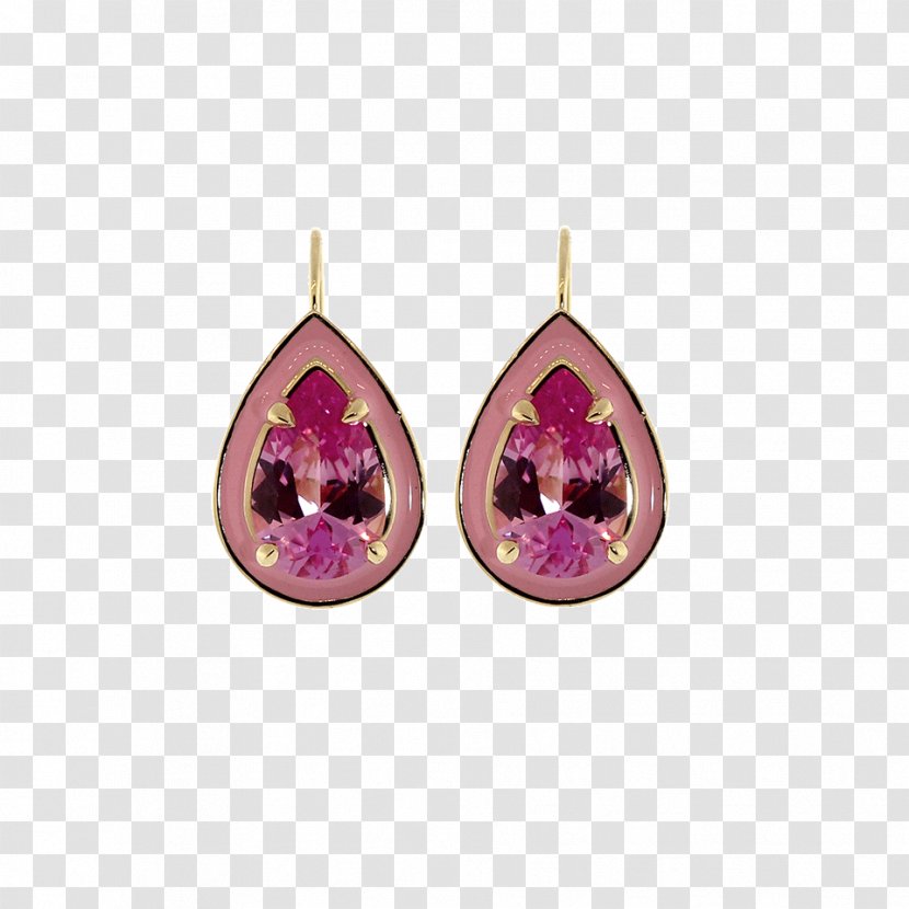 Earring Amethyst Jewellery Sapphire Ruby - Gemstone Transparent PNG