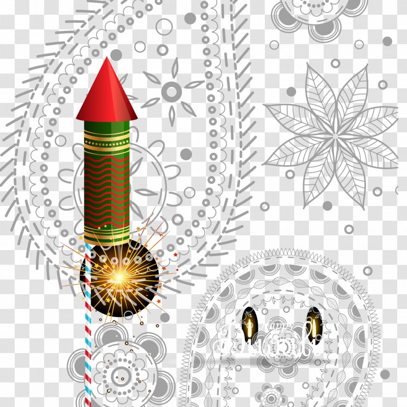 Diwali Firecracker - Background With Rockets Transparent PNG