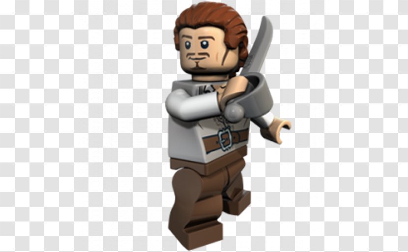 Lego Pirates Of The Caribbean: Video Game Jack Sparrow Will Turner - Minifigure - Character Art Design Transparent PNG