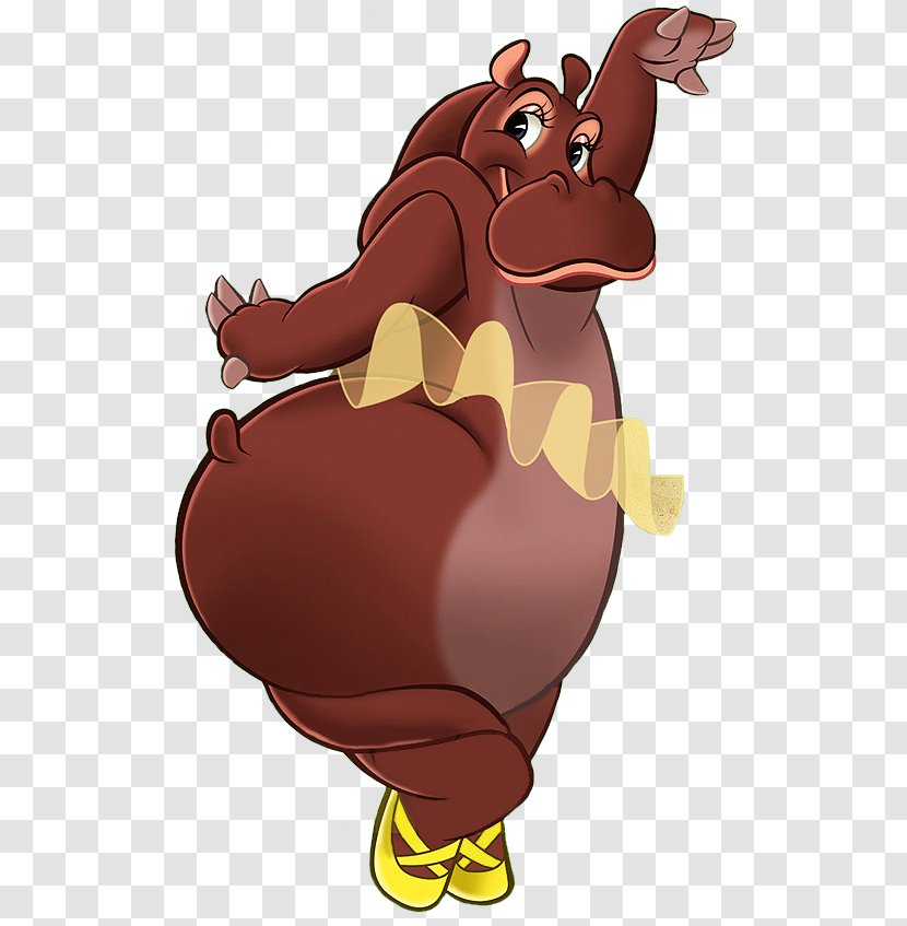 Hippopotamus Mickey Mouse Captain Hook Fantasia Dance Of The Hours - Frame Transparent PNG