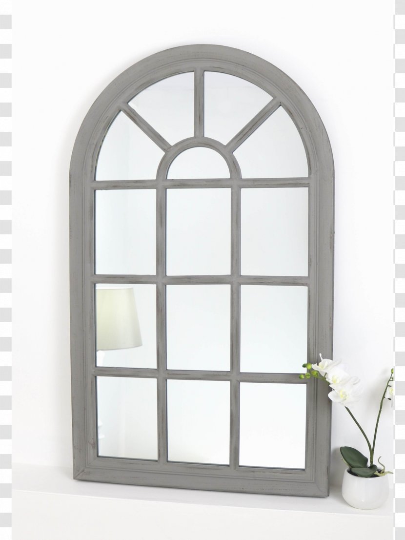 Paned Window Distressing Mirror Wall - Bathroom - Arched Door Transparent PNG