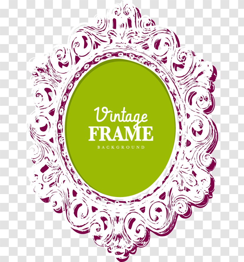 Convite Fairy Tale Marriage - Pink - Vector Vintage Frame Transparent PNG