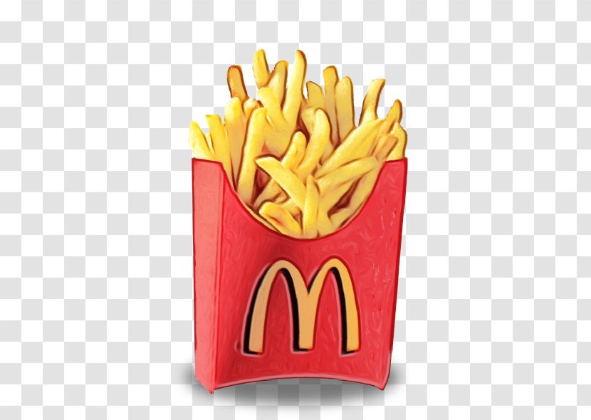 French Fries - Watercolor - American Food Cuisine Transparent PNG