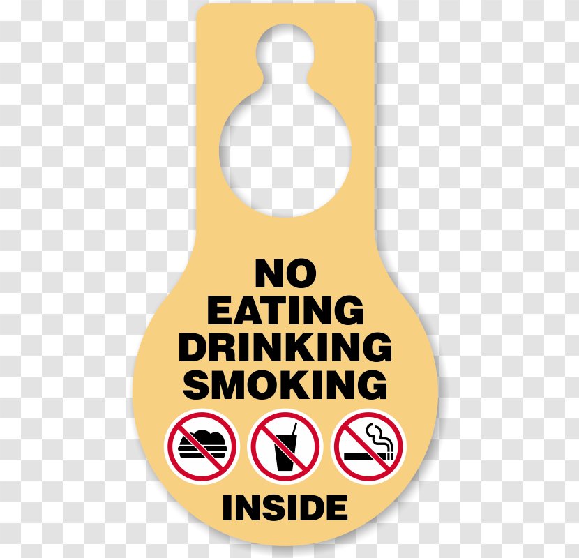Smoking Label Drinking Food Swing Tag - Text - Eating Transparent PNG