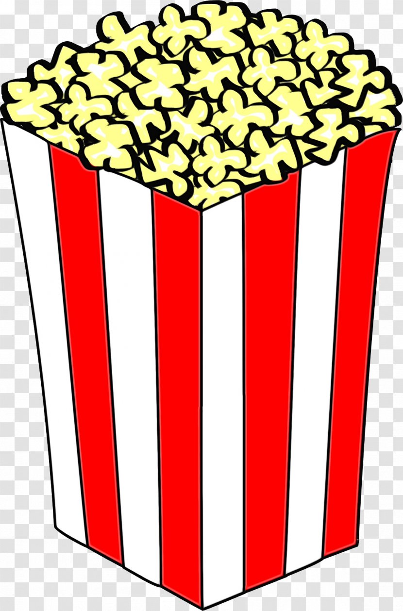 Popcorn - Watercolor - Snack Baking Cup Transparent PNG