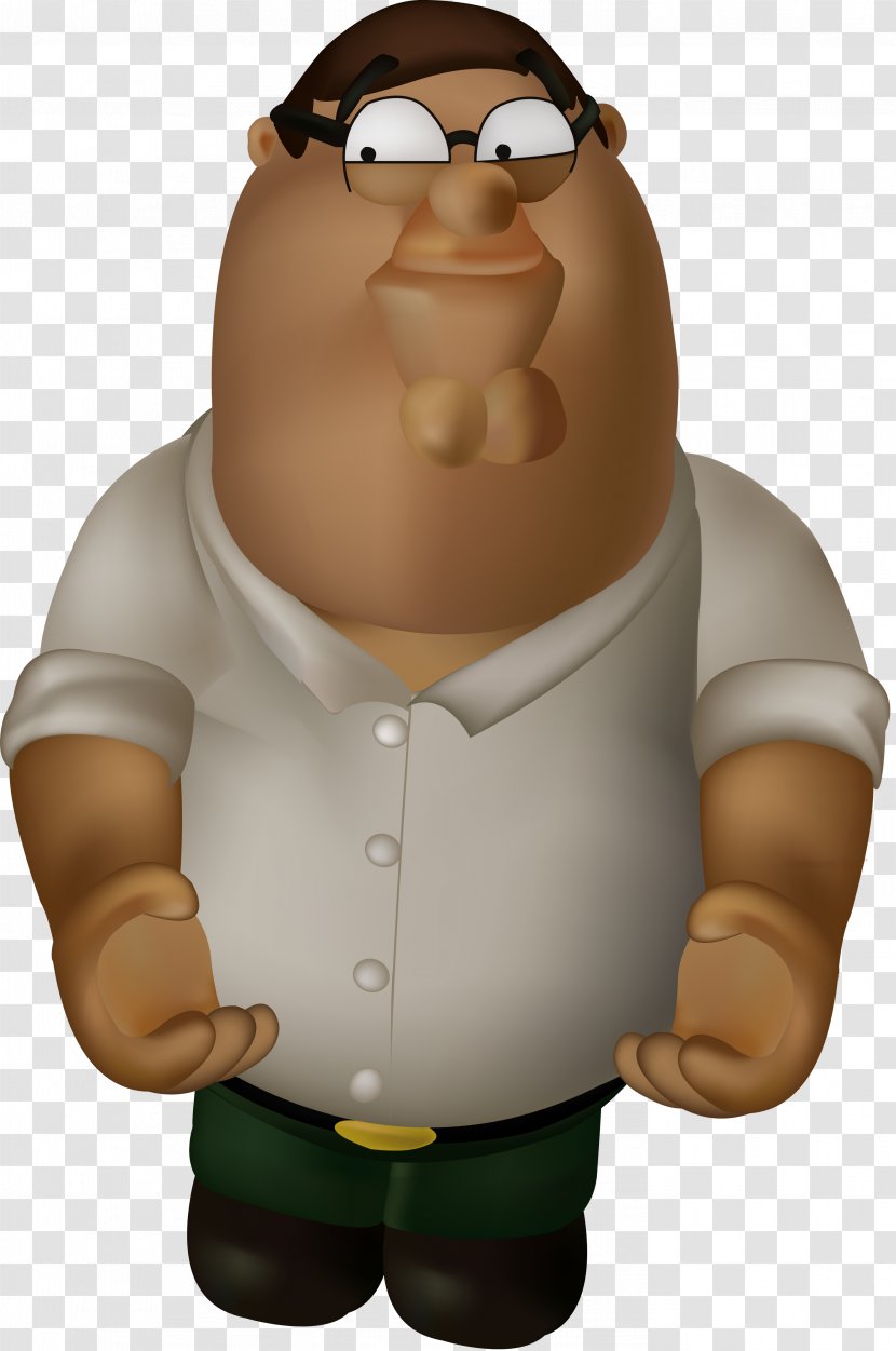 Thumb Figurine Animal Character Animated Cartoon - Peter Griffin Transparent PNG