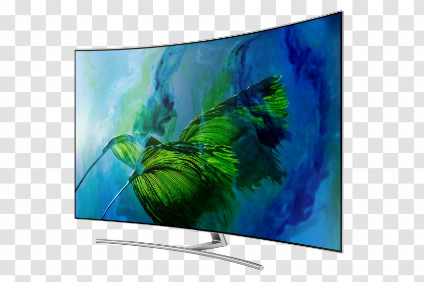 Quantum Dot Display 4K Resolution Samsung Ultra-high-definition Television - Ledbacklit Lcd Transparent PNG
