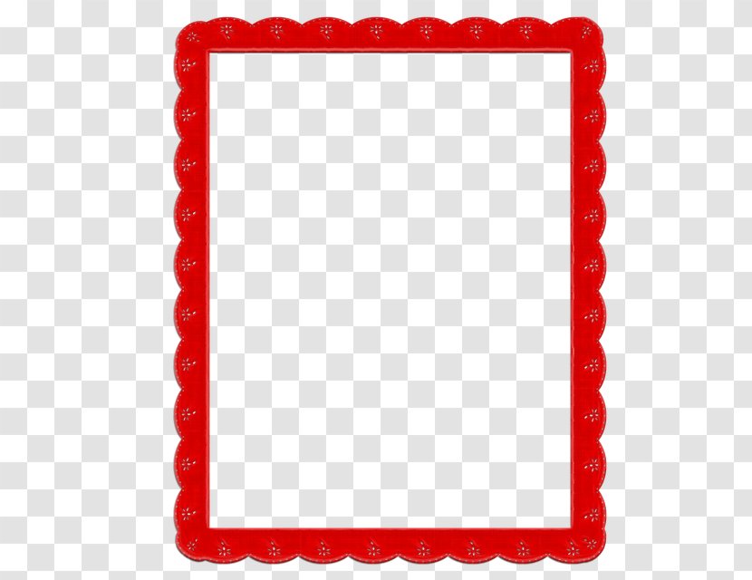 Red Background Frame - Rectangle Scrapbooking Transparent PNG