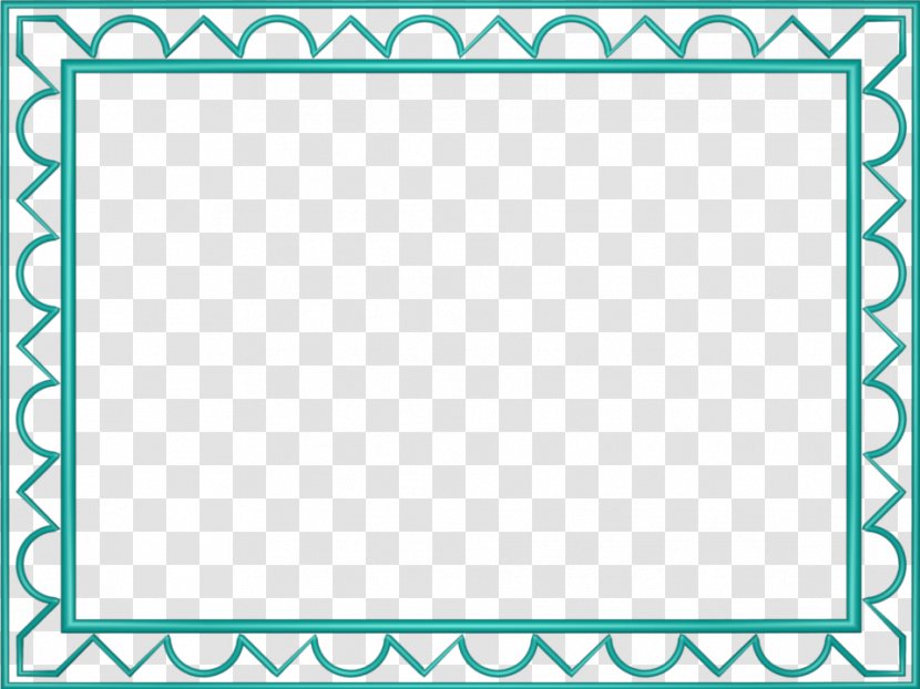 Indian New Years Days Year Card Wish - Pattern - Aqua Border Frame Transparent Background Transparent PNG