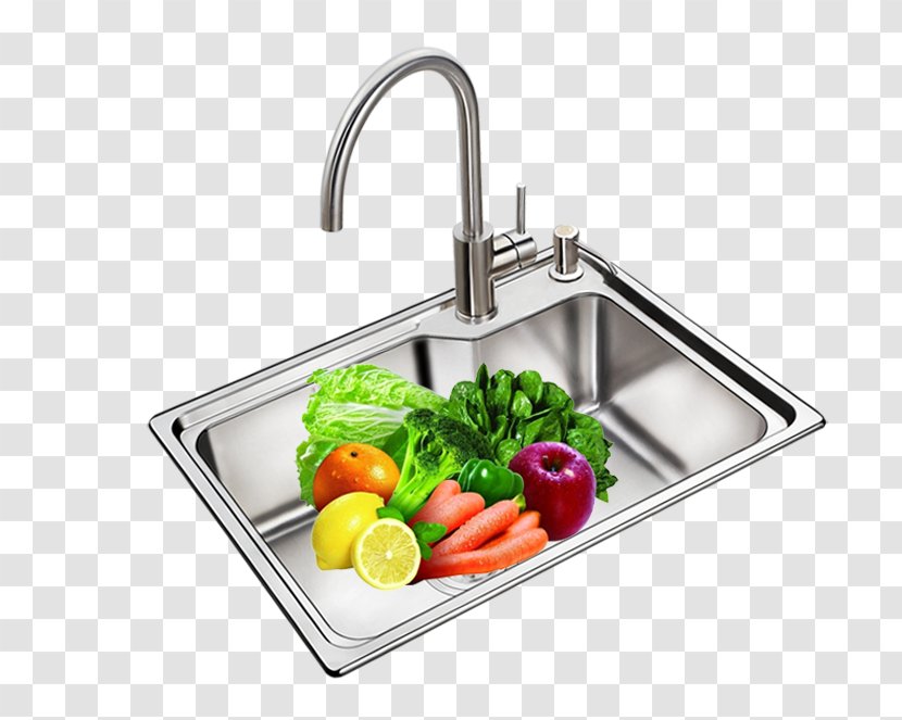 Vegetable Sink Fruit Vegetarian Cuisine - Stainless Steel - Product Kind Of Fruits And Vegetables Transparent PNG
