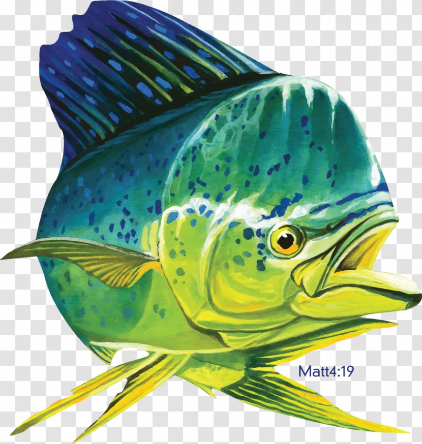 Mahi-mahi Fishing Decal T-shirt - Seafood Transparent PNG
