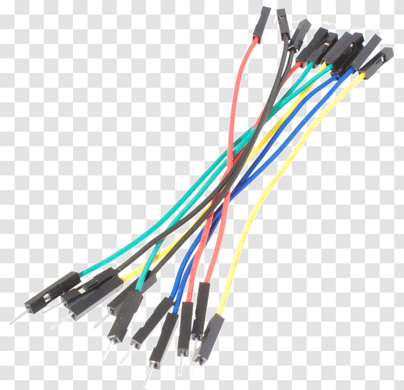 Jump Wire Jumper Breadboard Electrical Cable - Male - Wires Transparent PNG