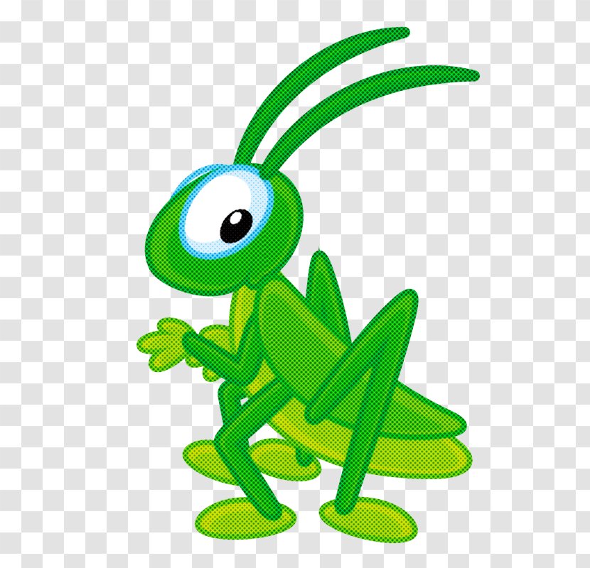 Green Animal Figure Cartoon Pest Insect - Grasshopper Transparent PNG