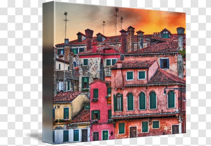 Window Venice On Fire Gallery Wrap Facade Collage - Home Transparent PNG