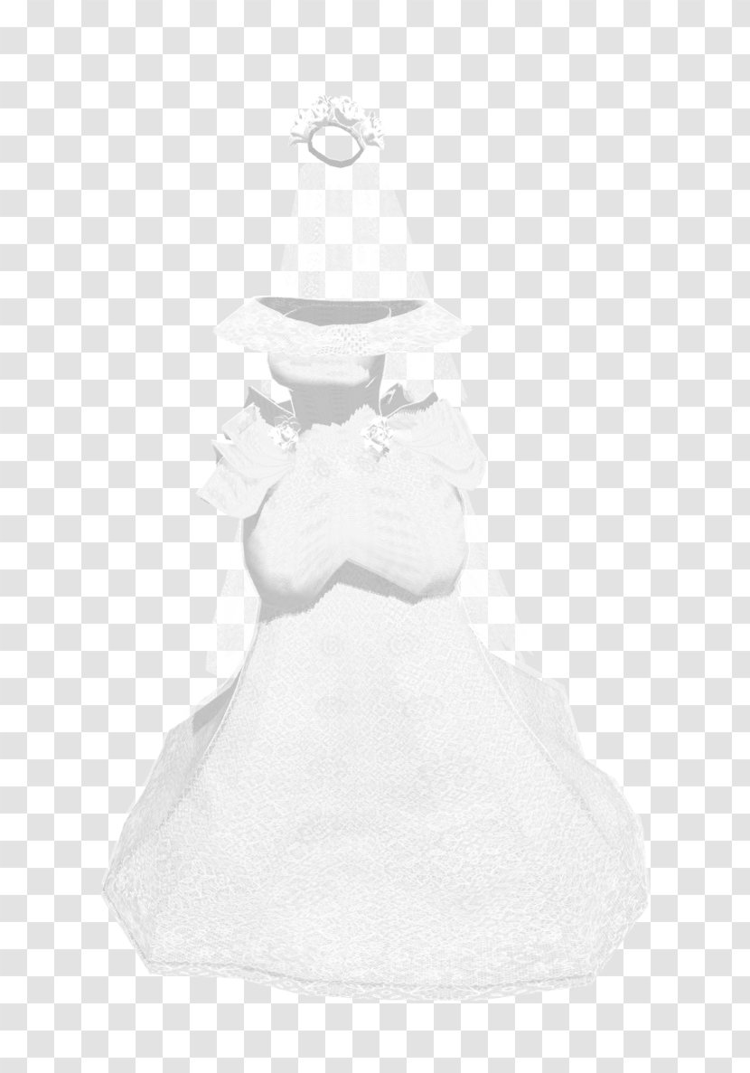 Gown Clothing Sleeve Neck Bride - Wedding Veil Transparent PNG