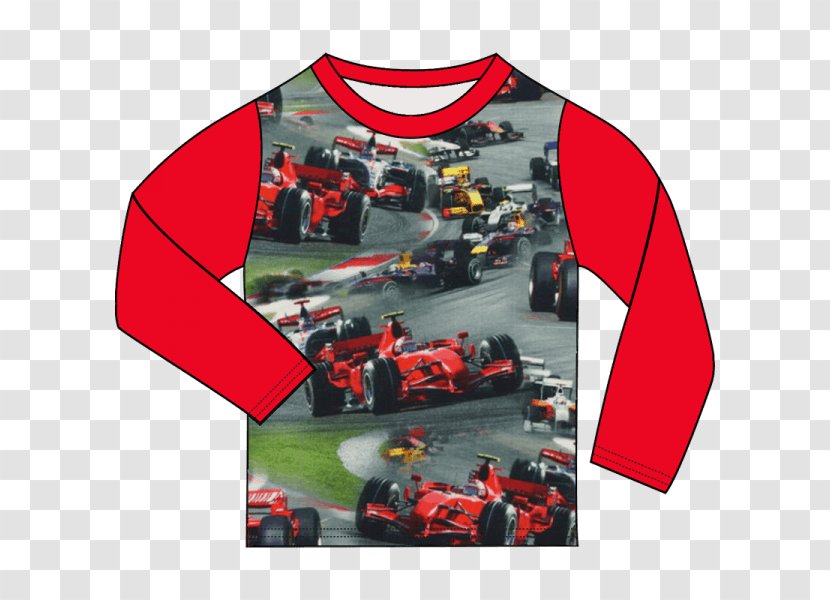 T-shirt Formula 1 Red Sleeve - Digital Printing Transparent PNG