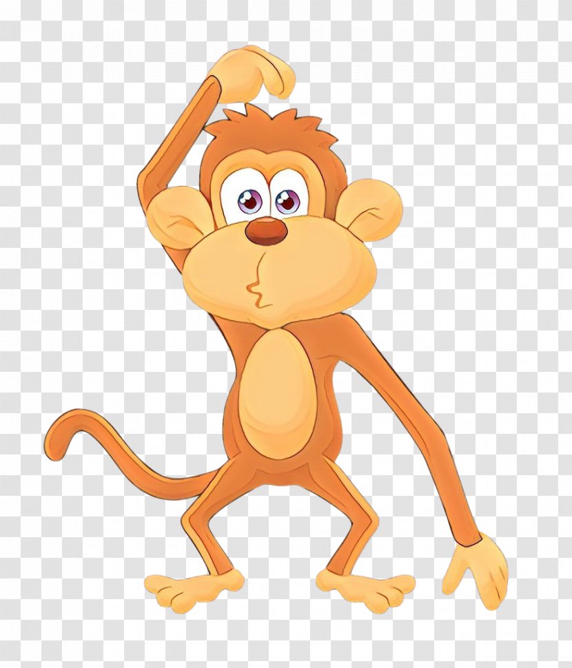 Cartoon Animated Clip Art Animation Old World Monkey - Tail Animal Figure Transparent PNG