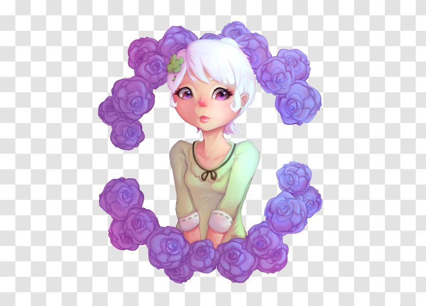 Animal Crossing: New Leaf QR Code Rose Purple Violet - Flower - Wig Sets Transparent PNG