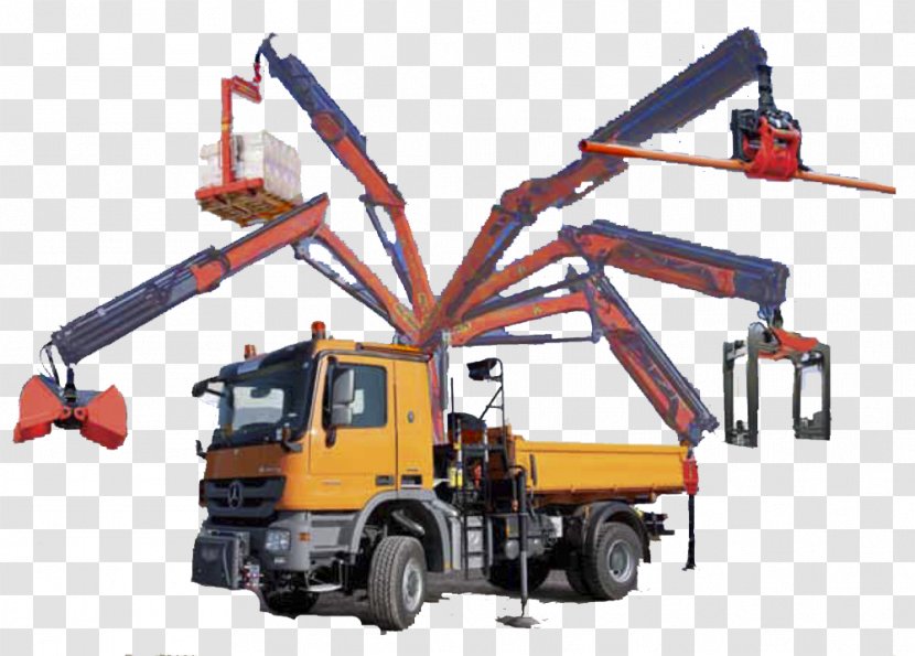 Mobile Crane Palfinger Manipulator Truck Transparent PNG