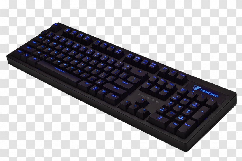 Computer Keyboard Mouse Tesoro Excalibur G7NL Blue Mechanical Switch Spectrum Backlight - G7nl - Gaming Transparent PNG