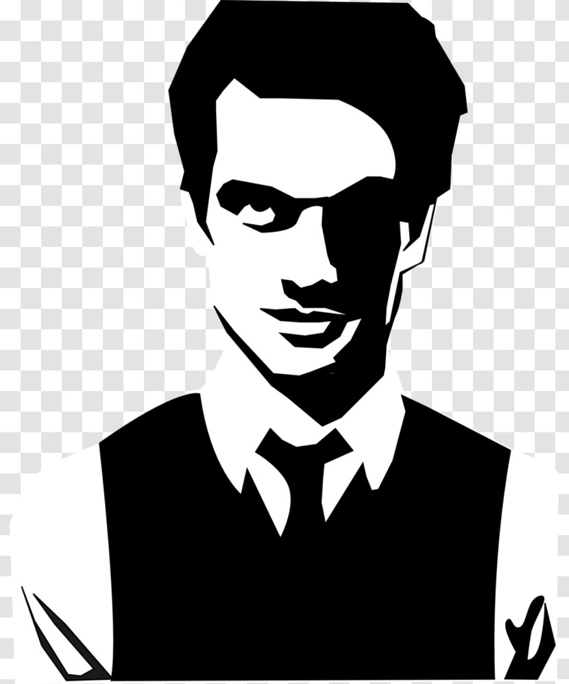 Brendon Urie Black And White Stencil Panic! At The Disco Art - Logo - Potrait Transparent PNG