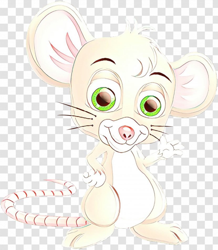 Cartoon Head Nose Whiskers Clip Art - Ear Mouse Transparent PNG