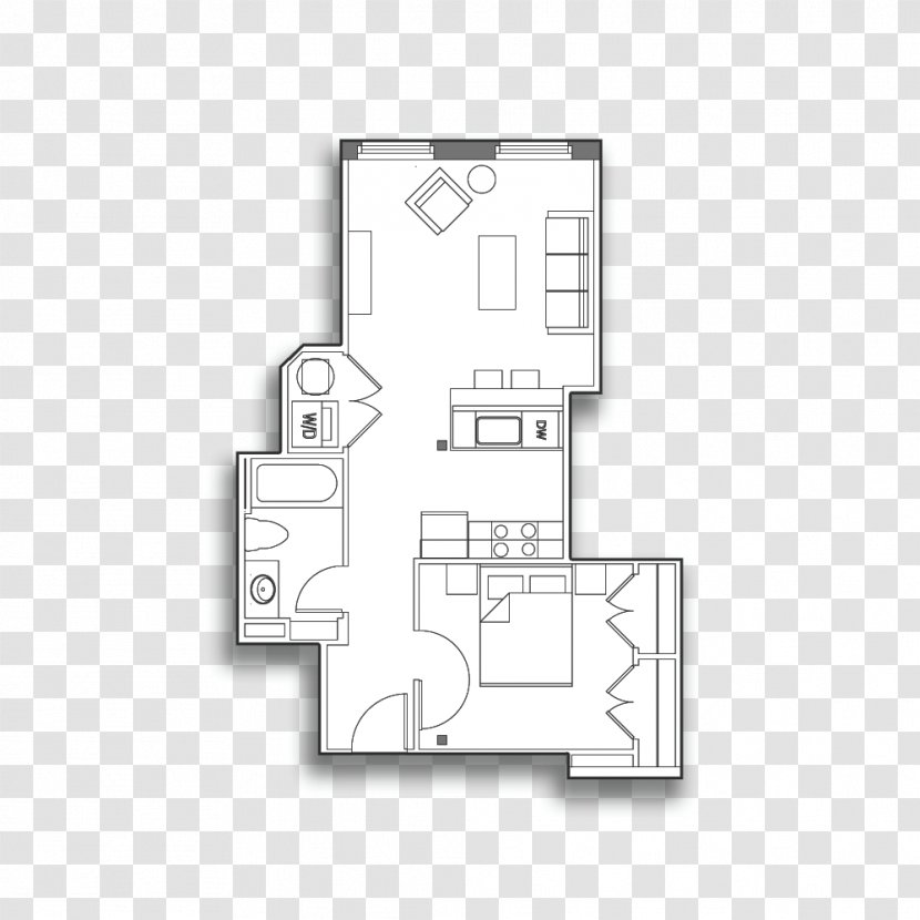 Floor Plan House Square - Area Transparent PNG